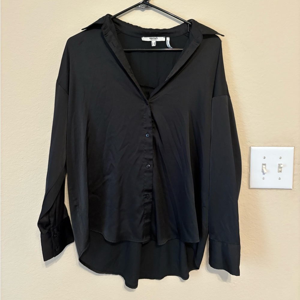 Elegant Black Button-Down Shirt